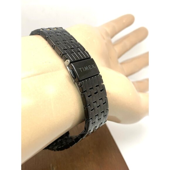 Timex Men's Watch TW2T50400 Quartz Black Dial Day Date Stainless Steel 41mm - Picture 9 of 13